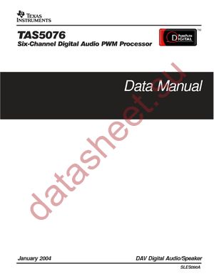 TAS5076PFC datasheet  